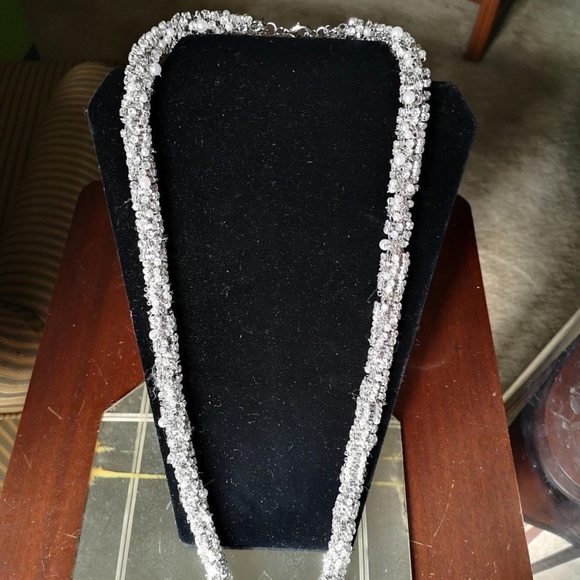 Amazing Bling Necklace/Belt 35" Long 100's of Rhin - Picture 5 of 8